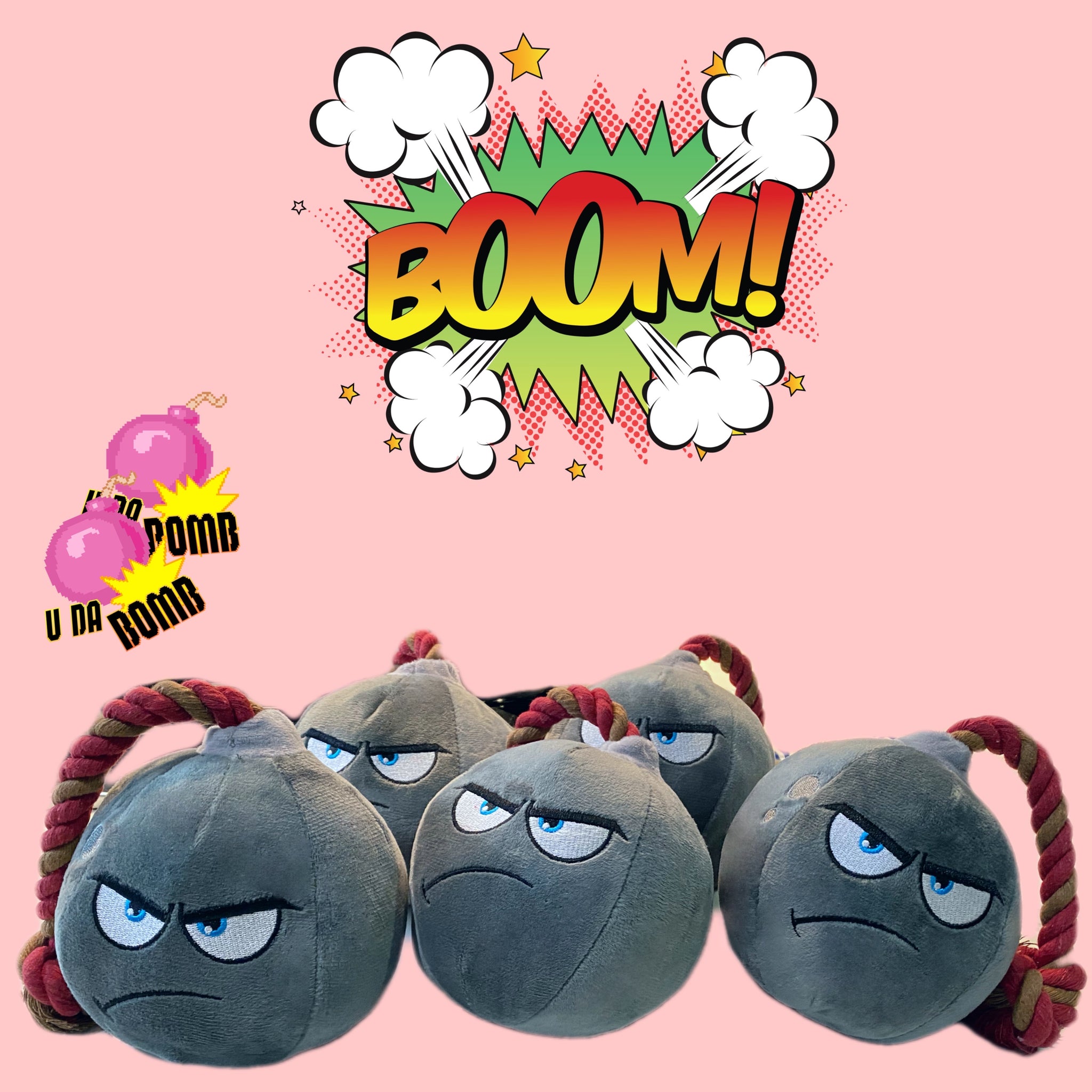 Bomb Squeaky Dog Plush Toy – ChoChoCho Pet